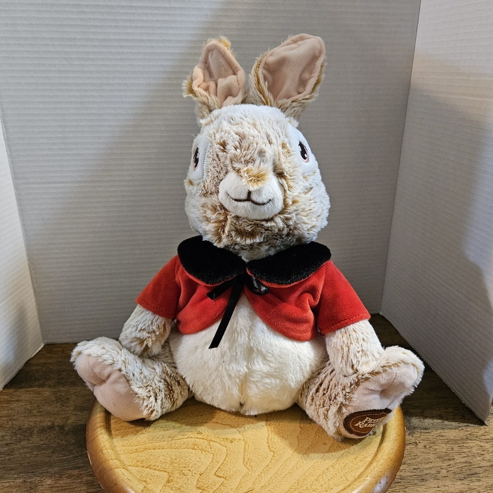 Peter Rabbit Adorable Plush Bunny with Red Jacket